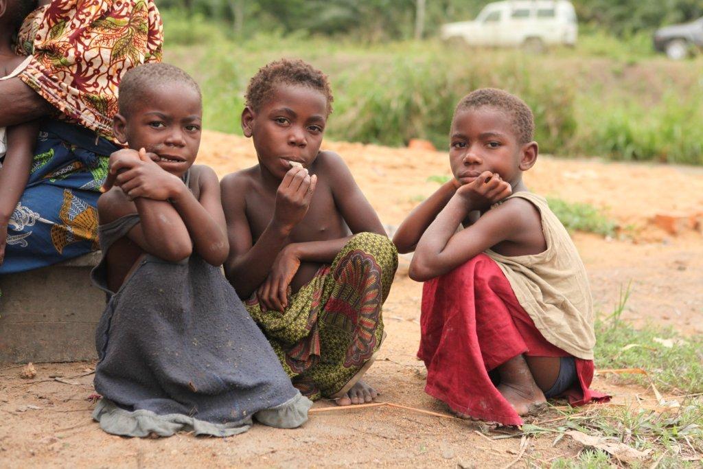 Children in village near us